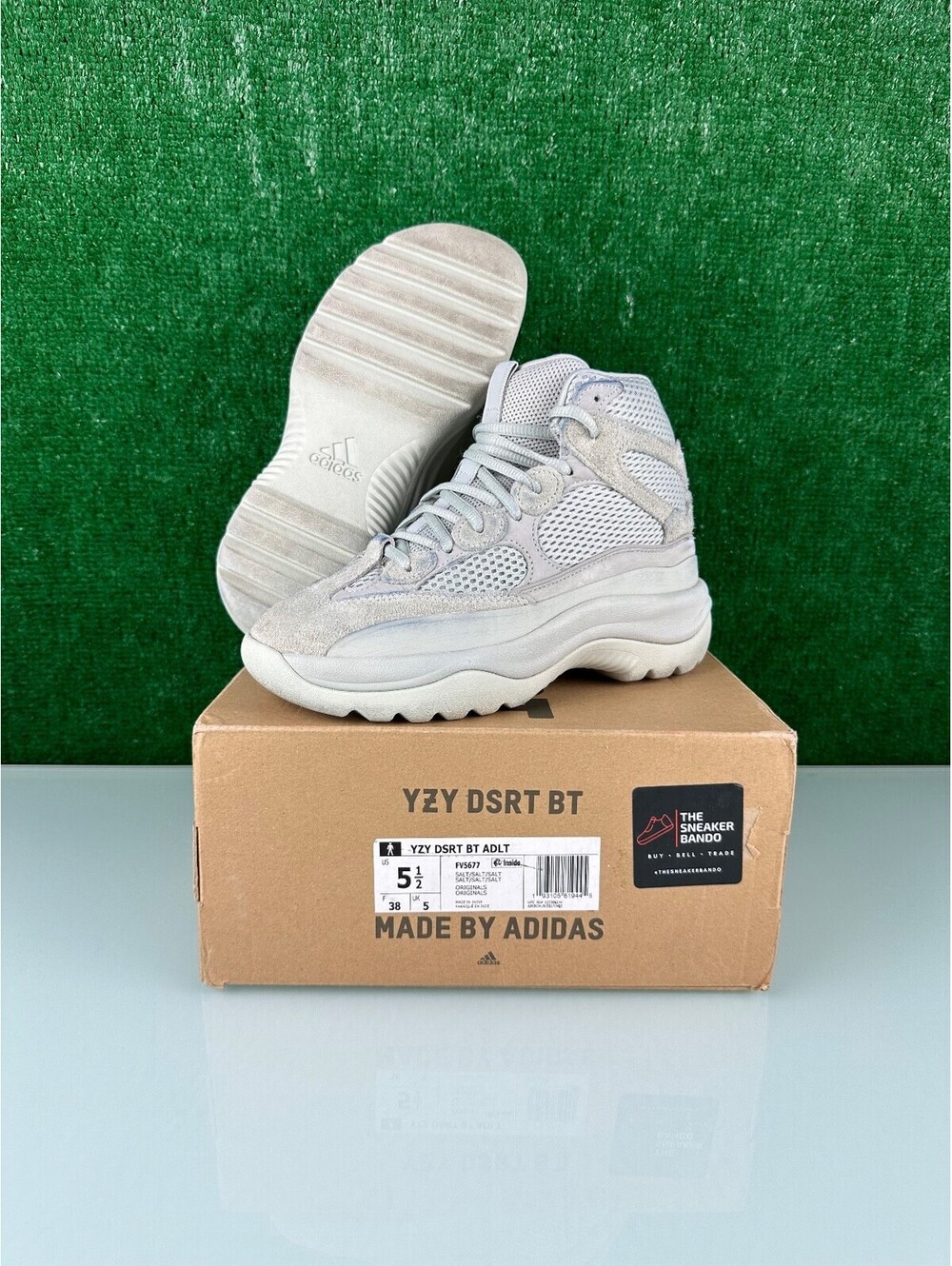 Size 5.5 - adidas Yeezy Desert Boot Salt - FV5677